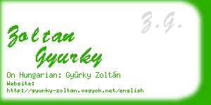 zoltan gyurky business card